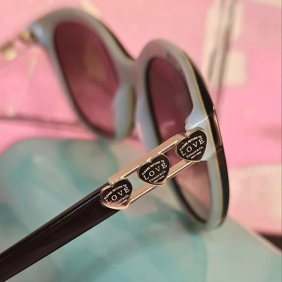 Tiffany & Co. "Return to Love" Sunglasses 56/18-140 Dark Havana 1 (With Case) - Picture 11 of 15
